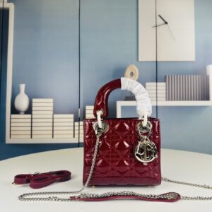 Small patent leather with Silk Scarf