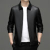 Men's Sheepskin Turn-down Collar Coat