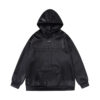 Leather Hooded Sweater Men's Autumn And Winter Locomotive Style