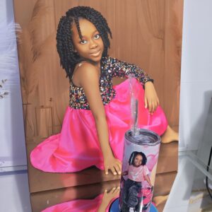 Canvas Photoboard With Tumbler